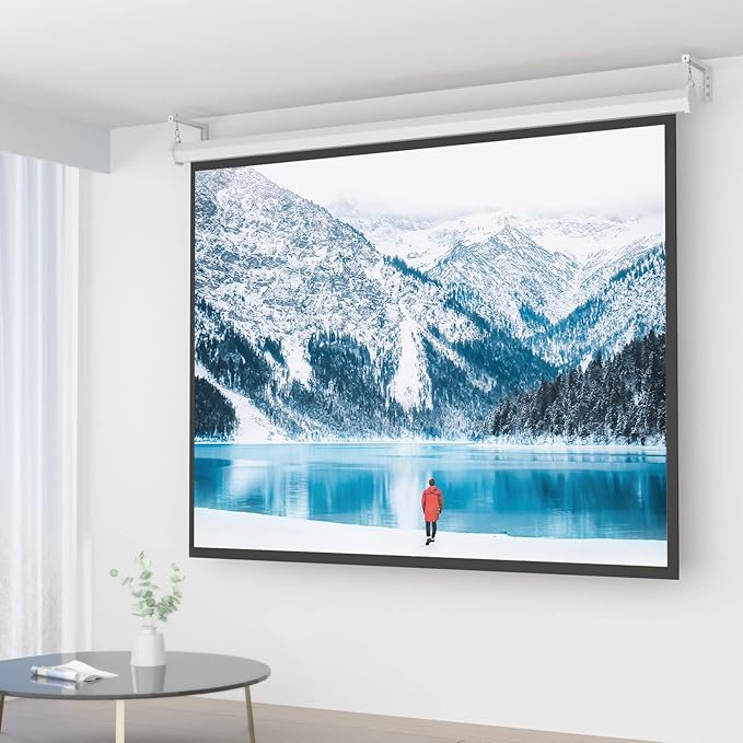 WALI Universal Projector Screen Ceiling Mount, Wall Hanging Mount L-Brackets - Image 2