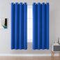 Blackout Curtain Panels/Drapes 72 Inch Length Solid Energy Efficient Room by DUALIFE