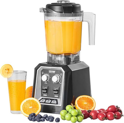 VEVOR Professional Blender, Commercial Countertop Blenders, 68 oz Jar Blender by VEVOR