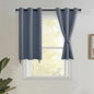 JIUZHEN Dusty Blue Blackout Curtains by JIUZHEN