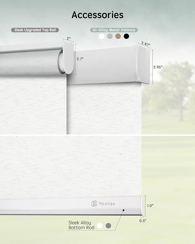 Yoolax Motorized Solar Shades, Flame Resistat Smart Blinds - Image 5