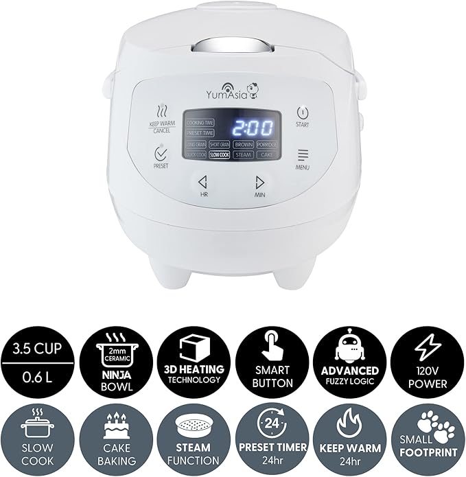 Yum Asia Panda Mini Rice Cooker - Image 2