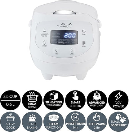Yum Asia Panda Mini Rice Cooker - Image 2