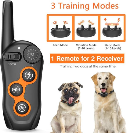 Dog Training Collar, IPX7 Waterproof Dog Shock Collar - Image 2