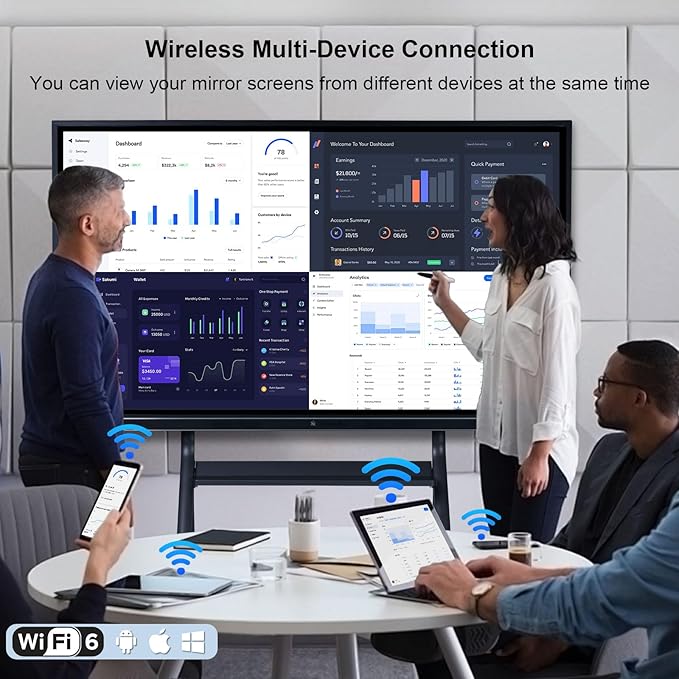 86″ Smart Board, 4K UHD Touchscreen Interactive Whiteboard - Image 2