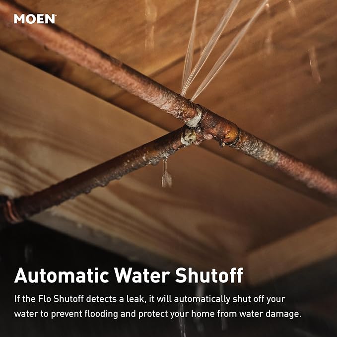 Moen Flo Smart Water Monitor and Automatic Shutoff Sensor, Wi-Fi Water Leak - Image 16