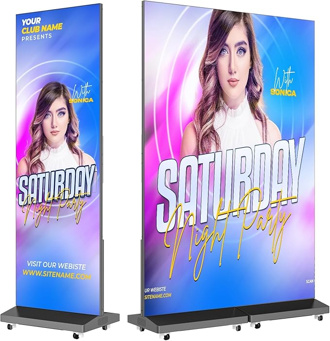 MWE P1.86 Spliceable LED Poster Screen by QIXZOCV