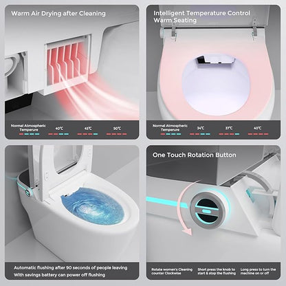 Auto Open/Close Lid Smart Toilet Bidet - Image 5