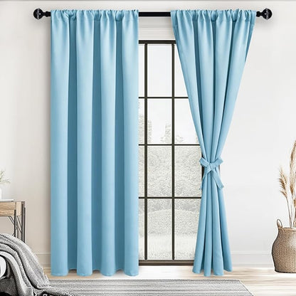 JIUZHEN Blackout Curtains for Bedroom– Thermal Insulated, Noise Reducing Room by JIUZHEN