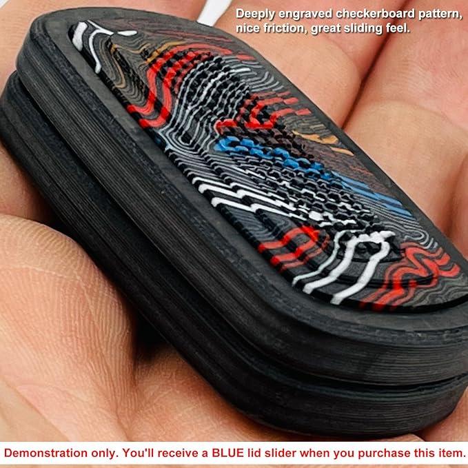 DjuiinoStar Silent Fidget Slider, CNC Machined Free-Floating Push Slider - Image 3