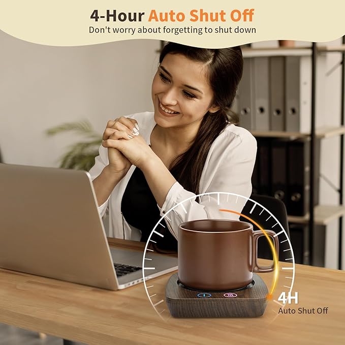 VOBAGA Coffee Mug Warmer & Mug Set, Coffee Cup Warmer - Image 4