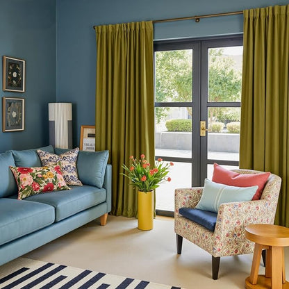 Lazzzy Velvet Blackout Curtains Thermal Insulated Room Window Drapes Super Soft - Image 8