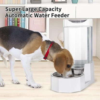 Sfozstra Automatic Pet Water Dispenser: 8L White Gravity Stainless Steel Water - Image 5