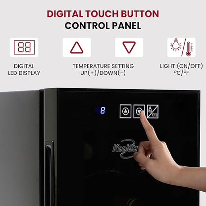 Koolatron 6 Bottle Wine Fridge – Freestanding Wine Cooler - Image 4