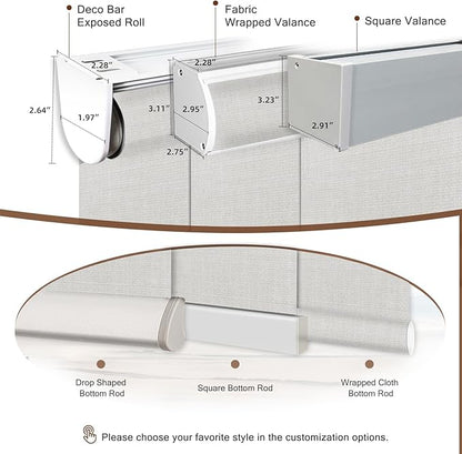 Motorized Roller Shade: Blackout, Rechargeable, Compatible - Image 6
