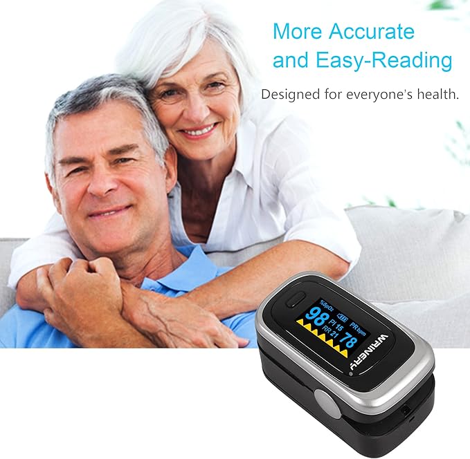 WRINERY Oxygen Saturation Monitor, Pulse Oximeter Fingertip, Oxygen Monitor - Image 3