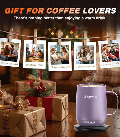 Kepwam Self Heating Coffee Mug T2, 16oz Smart Heated Coffee Mug, 150 Min - Image 7