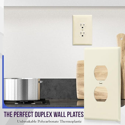 ENERLITES Duplex Receptacle Outlet Wall Plate, Jumbo Electrical Outlet Cover - Image 4