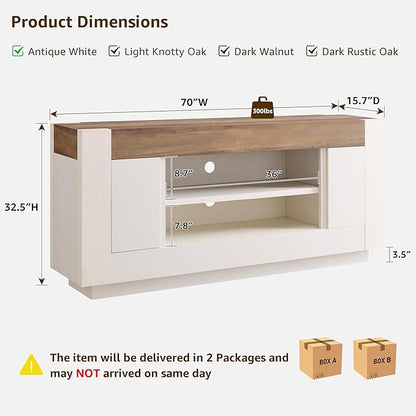 OKD Modern 70" TV Stand, Entertainment Center - Image 2