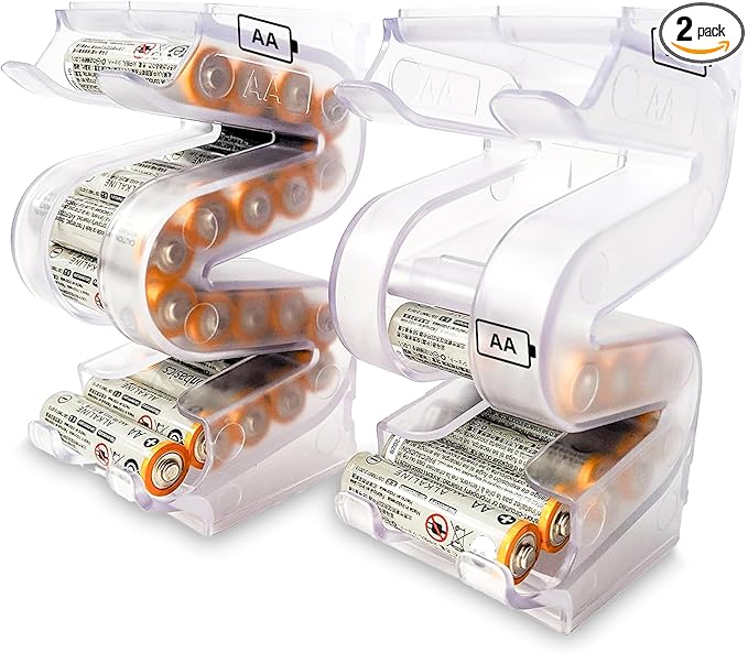 Battery Ladder Organizer Case for AA Batteries by Kalinar