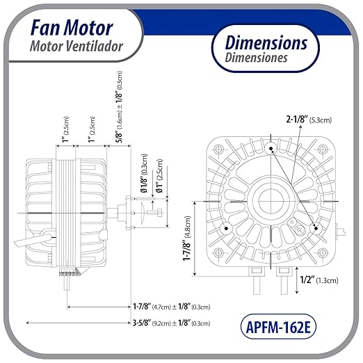 Appli Parts APFM-162E 16W refrigeration condenser and evaporator motor 220V - Image 2