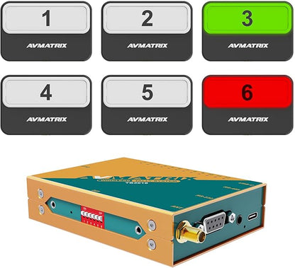 AVMATRIX TS3019-6 200 Meter Wireless Multi-Camera Tally System by LILLIPUT