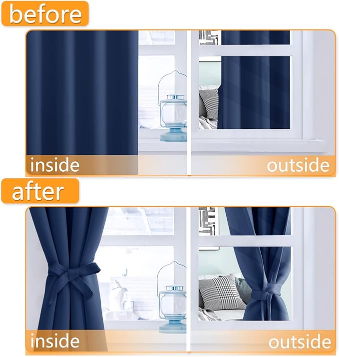 Hiasan Short Blackout Curtains for Bedroom - Image 5