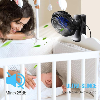 BESKAR USB Clip on Fan, Portable Small Fan - Image 3