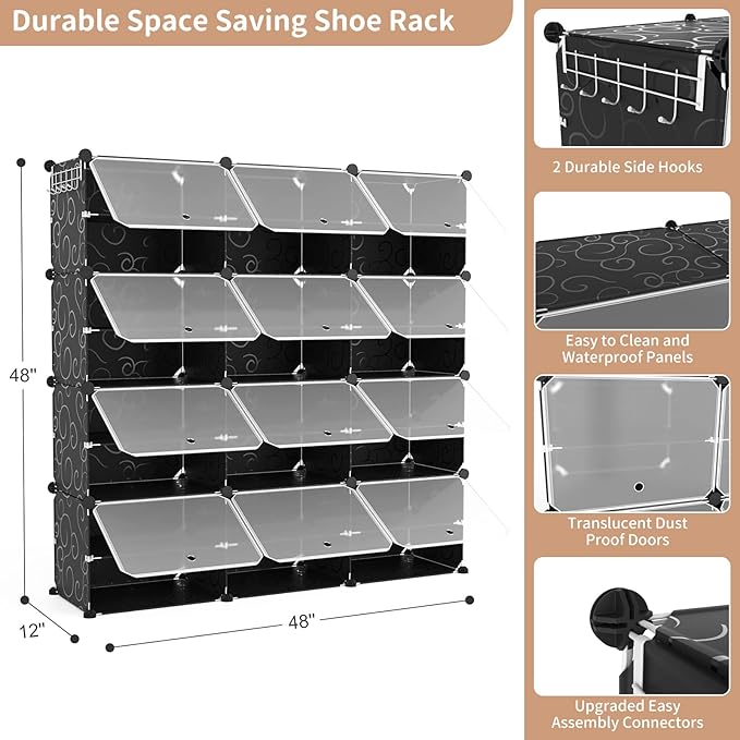 ROJASOP Portable 8-Tier Shoe Cabinet - Image 3
