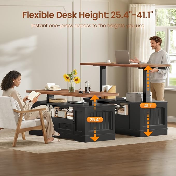 SEDETA 47.2" Electric Standing Coffee Table - Image 3