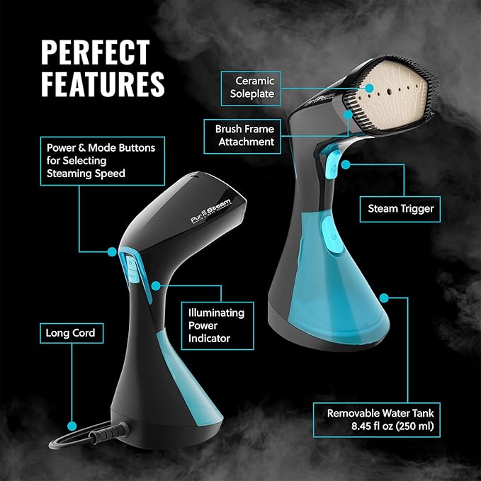 PurSteam Handheld Garment Steamer - Image 8
