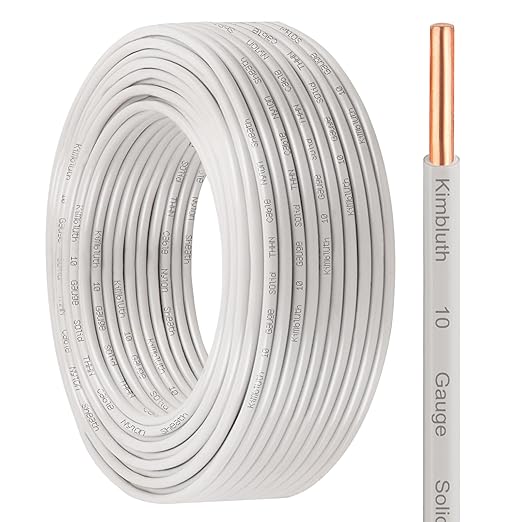 THHN Wire 10 Gauge 100 FT OFC Electrical Wire, 10 AWG Solid Copper Wire Rated by SimpleandPractical