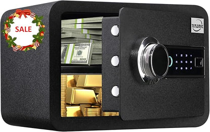 Tenamic Biometric Fingerprint Safe Box 0.85 Cubic Feet Fireproof Waterproof by Tenamic