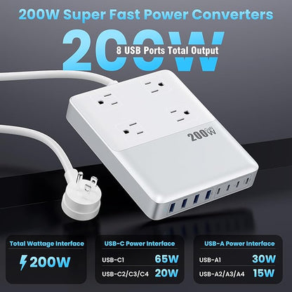 12-in-1 Charging Station USB C Power Strip - Image 3