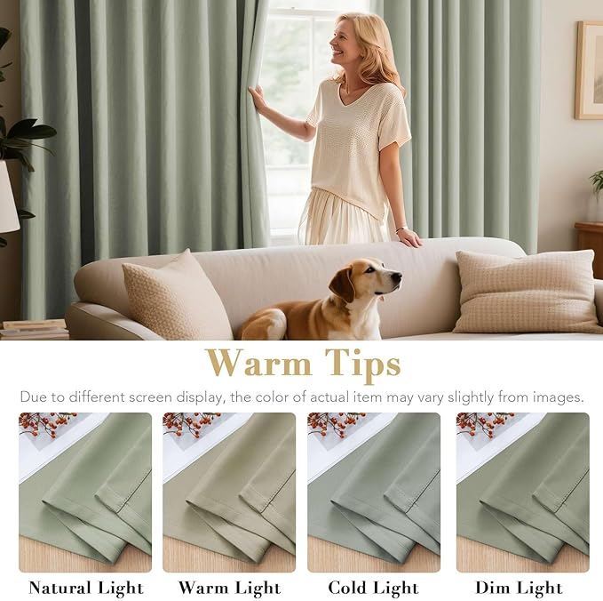 H.VERSAILTEX Window Treatment Blackout Thermal Insulated Room Darkening Solid - Image 5