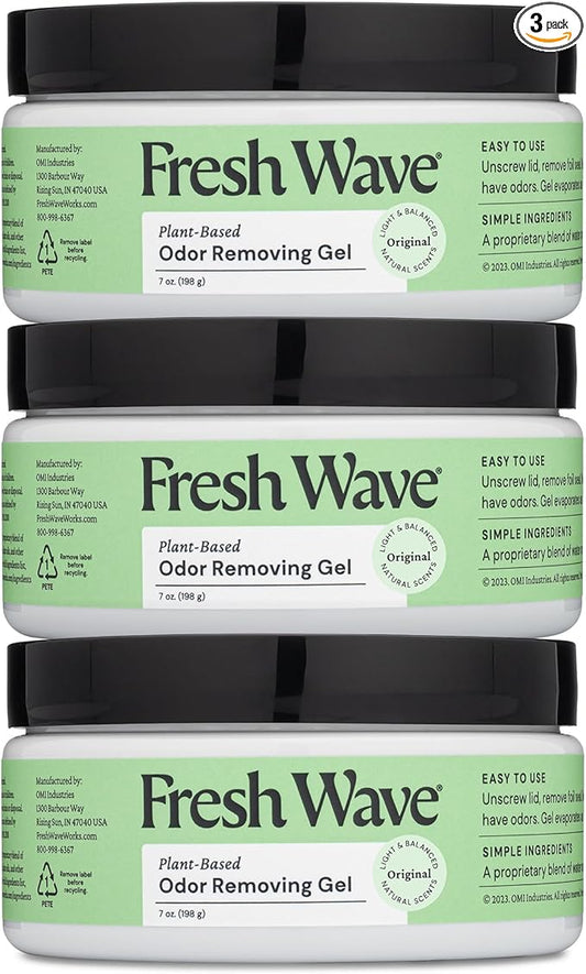 Fresh Wave Odor Removing Gel, 7 oz., Safer Odor Relief, Natural Plant-Based by FreshWave