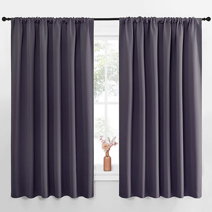 NICETOWN Blackout Curtains for Bedroom, 1 Pair, 70 by 63-inch, Window Treatment by NICETOWN