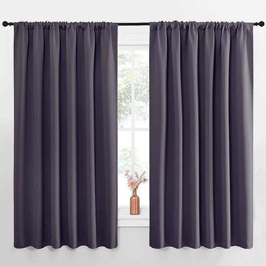 NICETOWN Blackout Curtains for Bedroom, 1 Pair, 70 by 63-inch, Window Treatment by NICETOWN