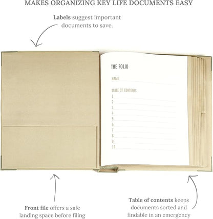 Savor | 2025 Edition The Folio™ Document Organizer | Custom Dyed Cloth-Bound - Image 3