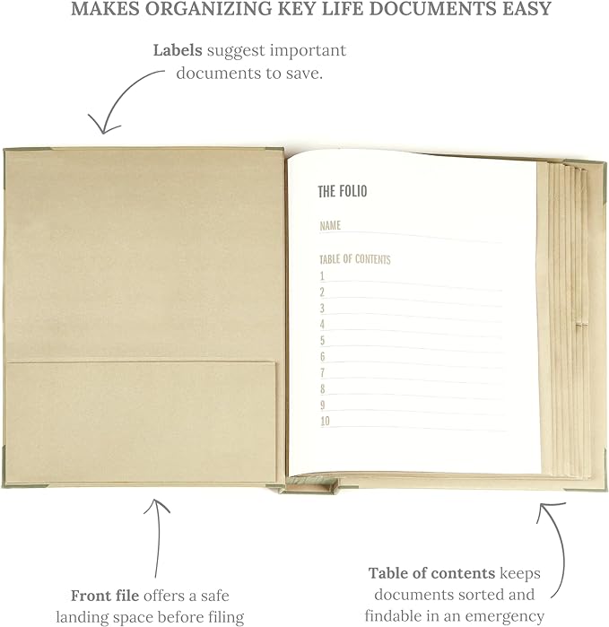 Savor | The Folio™ Document Organizer 2025 Edition | Premium Life Binder - Image 3