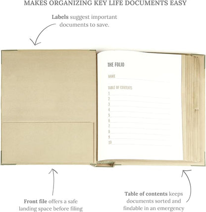 Savor | The Folio™ Document Organizer 2025 Edition | Premium Life Binder - Image 3