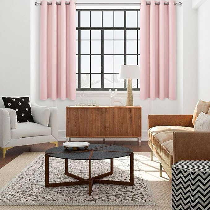 DWCN Blush Pink Blackout Curtains - Image 2