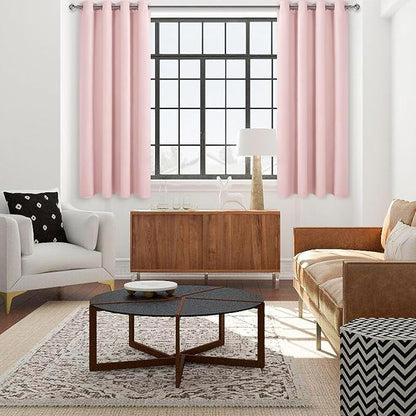 DWCN Blush Pink Room Darkening Blackout Curtains - Image 3