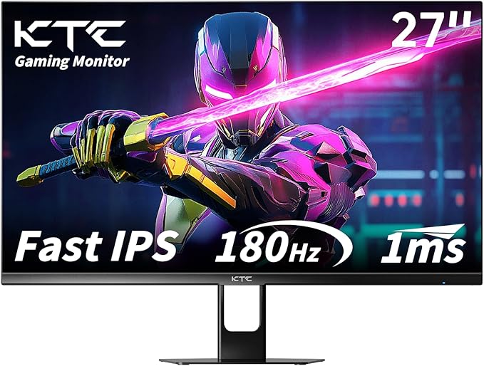KTC 27 Inch Gaming Monitor 180Hz, Full HD 1920x1080 Fast IPS Computer Monitor by KTC