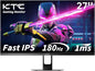 KTC 27 Inch Gaming Monitor 180Hz, Full HD 1920x1080 Fast IPS Computer Monitor by KTC