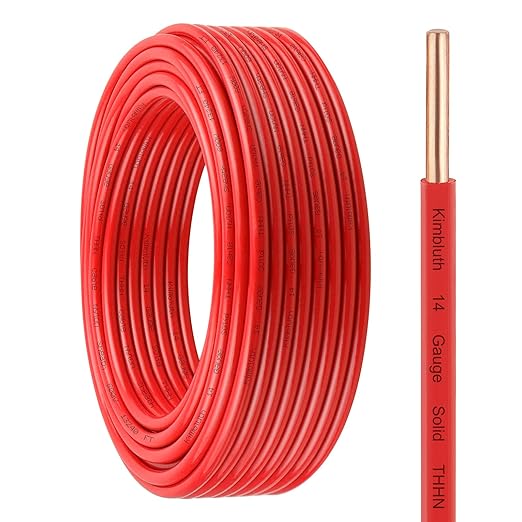 THHN Wire 14 Gauge 25 FT OFC Electrical Wire, 14 AWG Solid Copper Wire Rated up by SimpleandPractical