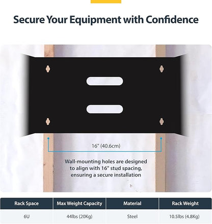 StarTech.com 6U Wall Mount Network Rack - Image 4