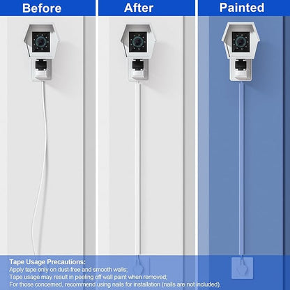 Cord Hider Wall for One Cord 68in, ZhiYo Cord Covers for Wires on Wall - Image 4