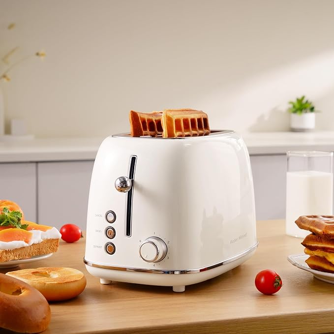 Roter Mond 2 Slice Toaster Retro Stainless Steel - Image 7
