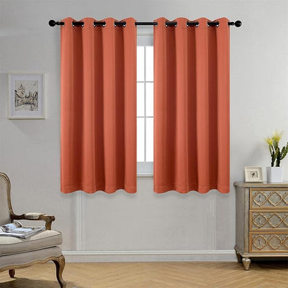 MIUCO 1 Pair Thermal Insulated Grommet 52-Inch-by-63-Inch Blackout Window by MIUCO